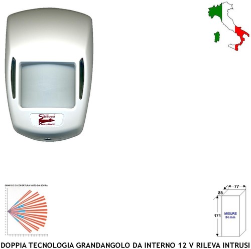 Rilevatore volumetrico doppio - rilevatore,